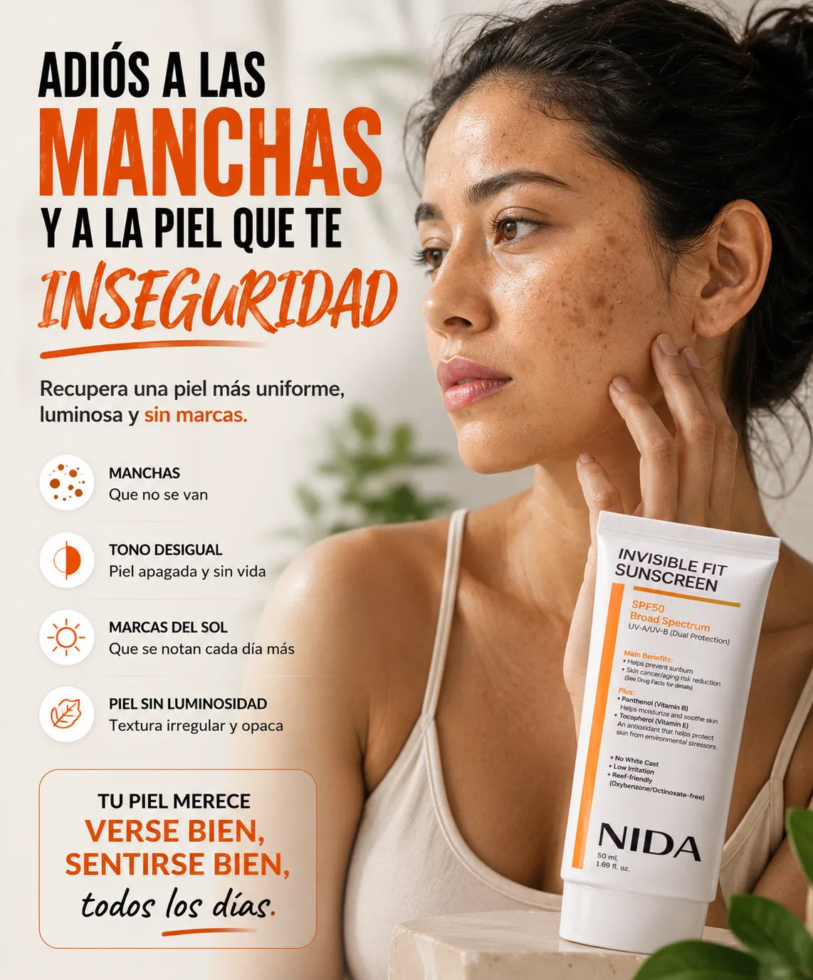 Crema Nida bloqueador