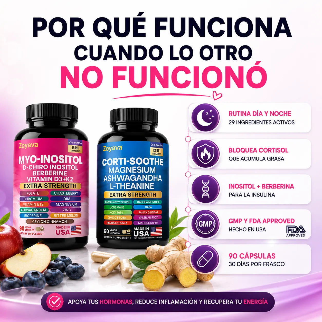 Combo Metabolic™ Apoyo diario para abdomen, energía y bienestar femenino