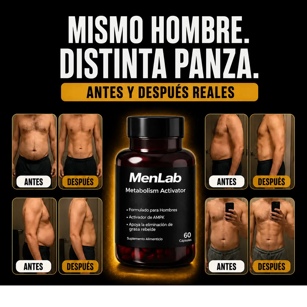 MENLAB - Recuperá un aspecto firme y masculino.